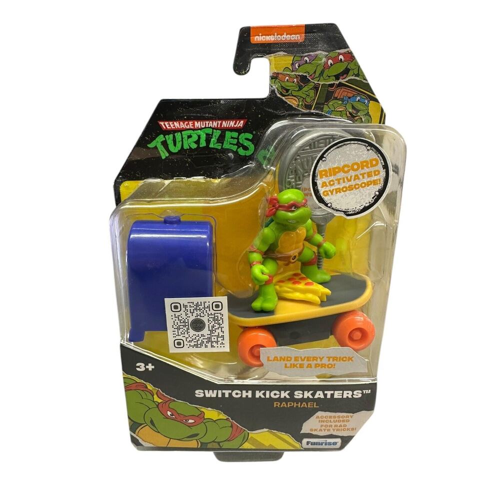 TMNT Switch Kick Skaters Raphael NEW NIB Funrise Toy Teenage Mutant Ninja Turtle